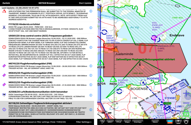 NOTAM Browser